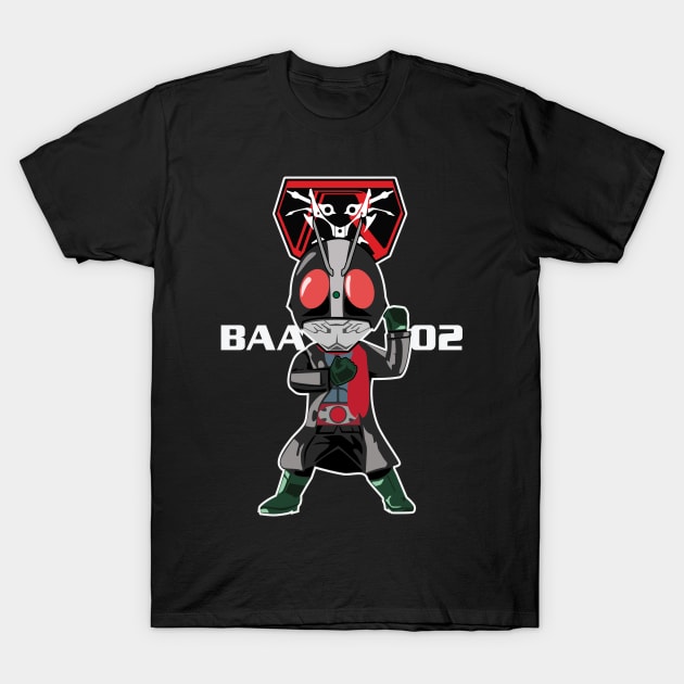 Shin Kamen Rider no.2 - Chibi T-Shirt by Emu Emu Ji